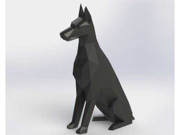 Dobermann Beeld